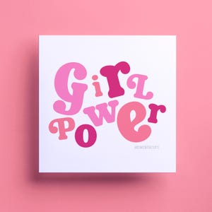 Cartão do Dia Internacional da Mulher - Poder Feminino - Cartão feminista para ela - Citações de positividade, presentes para irmã, amiga, melhor amiga, impressão de arte