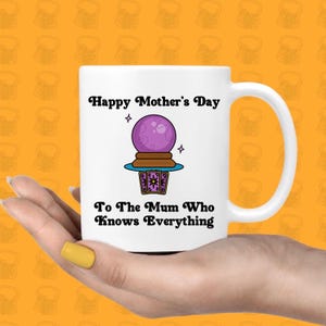 Mok grappig Moederdagcadeau, gepersonaliseerde mok voor mama Nanny Nan, Moederdagcadeaus, gepersonaliseerde mok, kristallen bol, tarotkaarten, voor haar