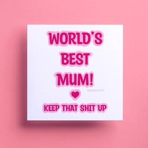 Lustige Muttertagskarte, beste Mutter, unhöfliche Karte für sie, Mutter, Mutter, Bemutterungs-Sonntag, Karte für Mutter, glückliche Mutter-Tageskarte