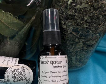 Spray herbal para el dolor de garganta Smooth Operator