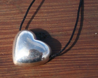 Heart pendant in sterling sliver