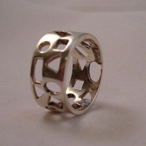 Geometric Ring in Sterling Silver