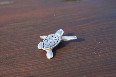 Sterling Silver Sea Turtle | Etsy