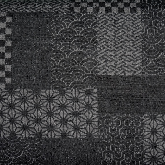 Japanischer Baumwolldruck texturierter Stoff 1/4 Meter