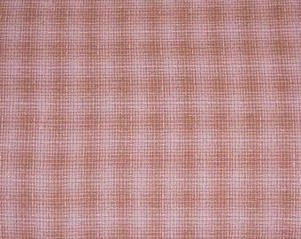 Japanese Cotton Yarn Dye - Quilting Fabric - 1/4 yard of pink Fuzzy Bold Plaid