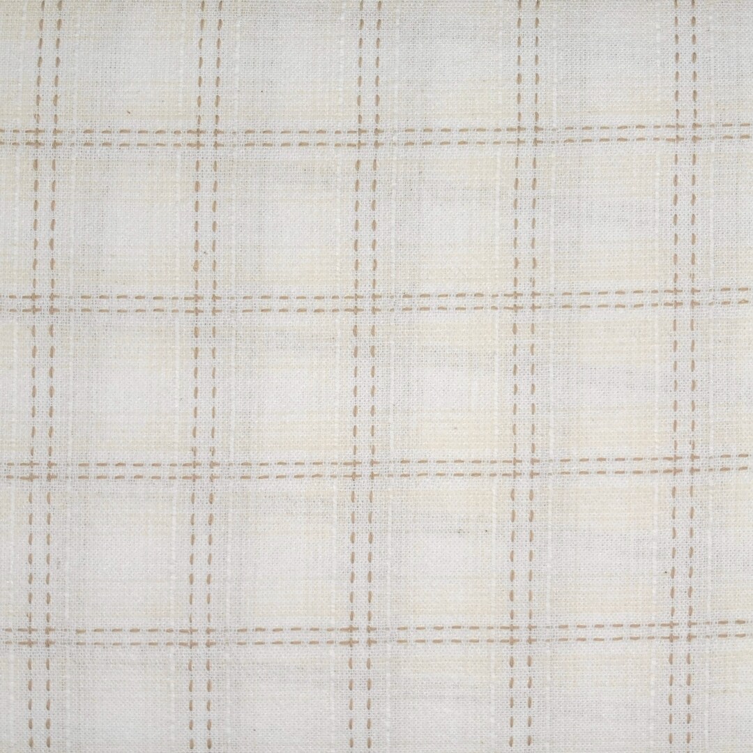 Japanese Cotton Yarn Dye Quilting Fabric 1/2 Yard of Cream Stitched Square Plaid Etsy
