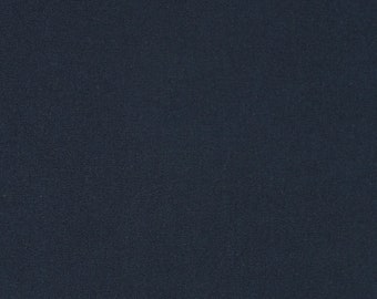 Japanese Cotton Linen Fabric - 1/2 yard of thin Dark Blue Solid