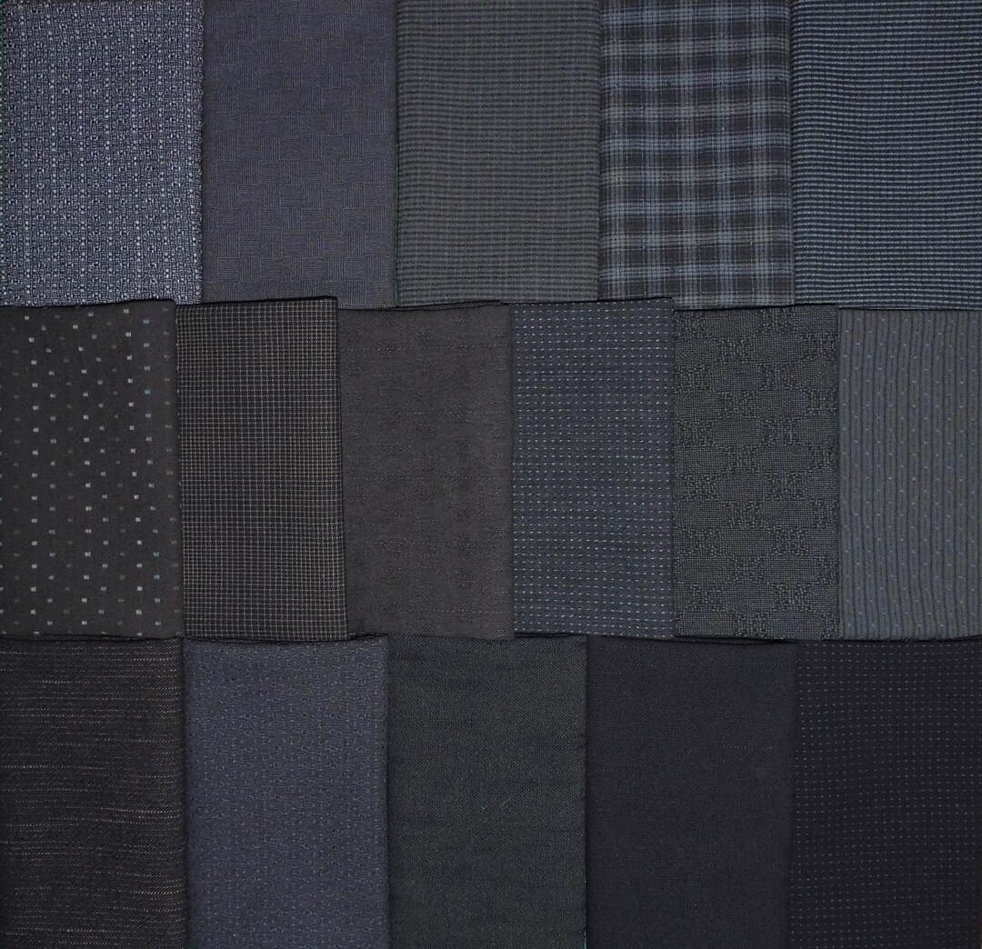 Japanese Yarn Dye Fabric Bundle Cotton Quilting Fabric 16 Etsy Sweden