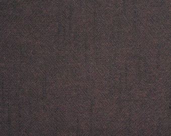 Japanese Cotton Yarn Dye - Quilting Fabric - 1/2 yard of reddish brown Streaky Solid