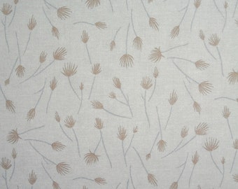 Japanischer Baumwolldruck - Quiltstoff - 1/2 Meter Graue Wildblume von Yoko Saito