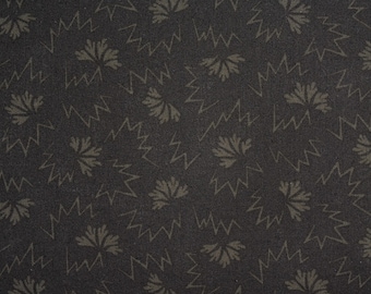 Japanese Cotton Print - Quilting Fabric - 1/2 yard of Black Hedge by Yoko Saito