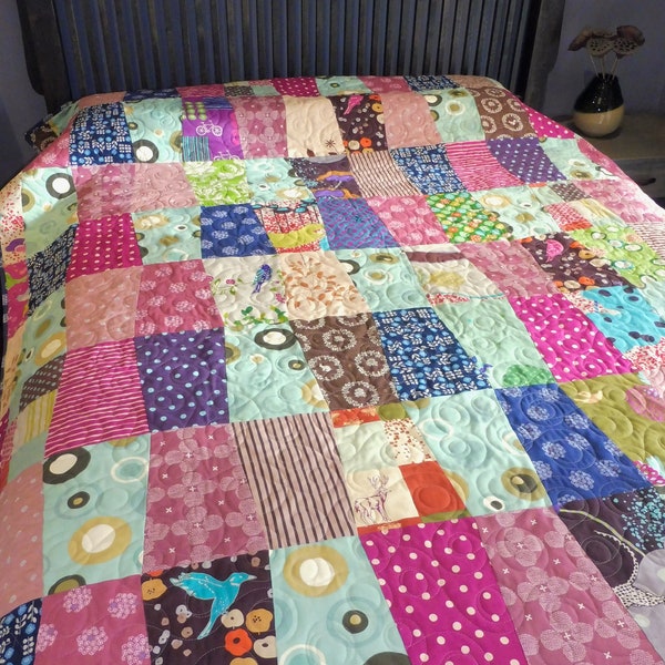 Patchwork Quilt - Twin Echino Trapezoids