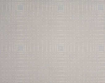Japanese Cotton Print - Quilting Fabric - 1/2 yard of Warm Light Grey Lined Grid