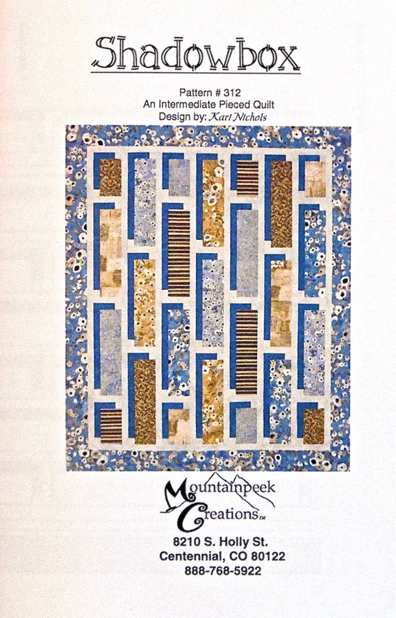18+ Shadow Box Quilt Pattern