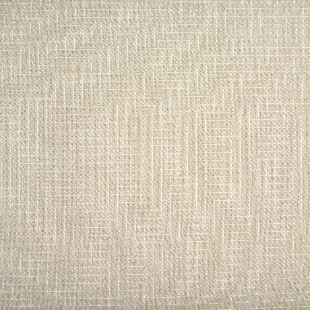 Japanese Cotton Yarn Dye Quilting Fabric 1/2 Yard of Beige Etsy