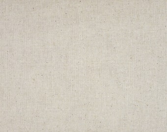 Japanese Cotton Linen Fabric - 1/2 yard of medium Beige Solid