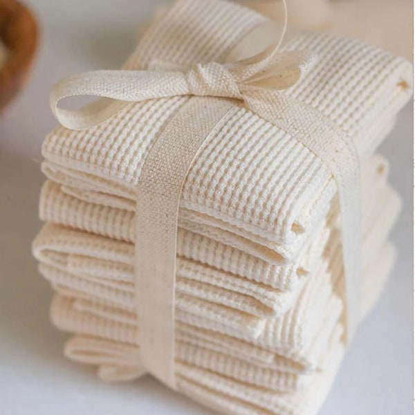 Organic Cotton Face Cloths - 8 pack