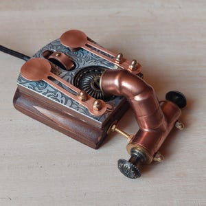 Ratón para ordenador portátil de madera con forma única de Steampunk