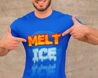 Melt Ice Graphic Tee: Social Justice Activist Shirt