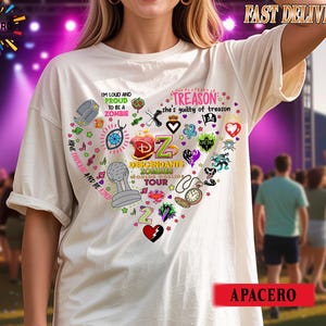Retro Descendants Zombies World Tour 2025 shirt Disney The Rise of Red Concert Tee Summer Music Festival Epcot Comfort Colors Matching Trip