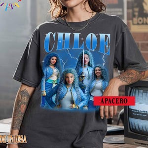 Aangepaste bootleg Disney Zombies 4-personageshirt, vintage Zombies Chloe Bootleg T-shirt, Dawn Of The Vampires Descendants-shirt