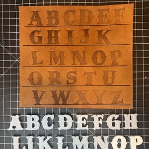 Juego de sellos de cuero con letras y alfabetos - FUENTE OCCIDENTAL - Suministros y herramientas de cuero