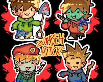 EW Zombie Attack Vinyl Stickers