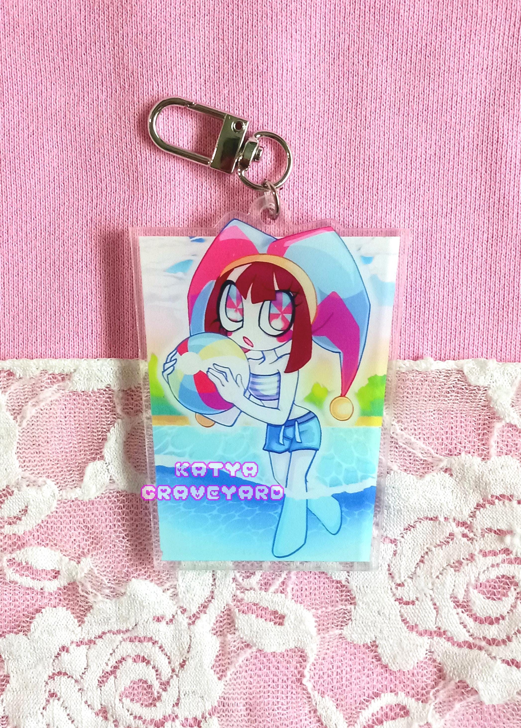 Digital Circus Acrylic Keychain: Beach Episode, Pomni, Ragatha, Gangle ...