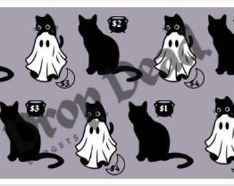 Desafío de ahorros de Halloween de Ghost Cat