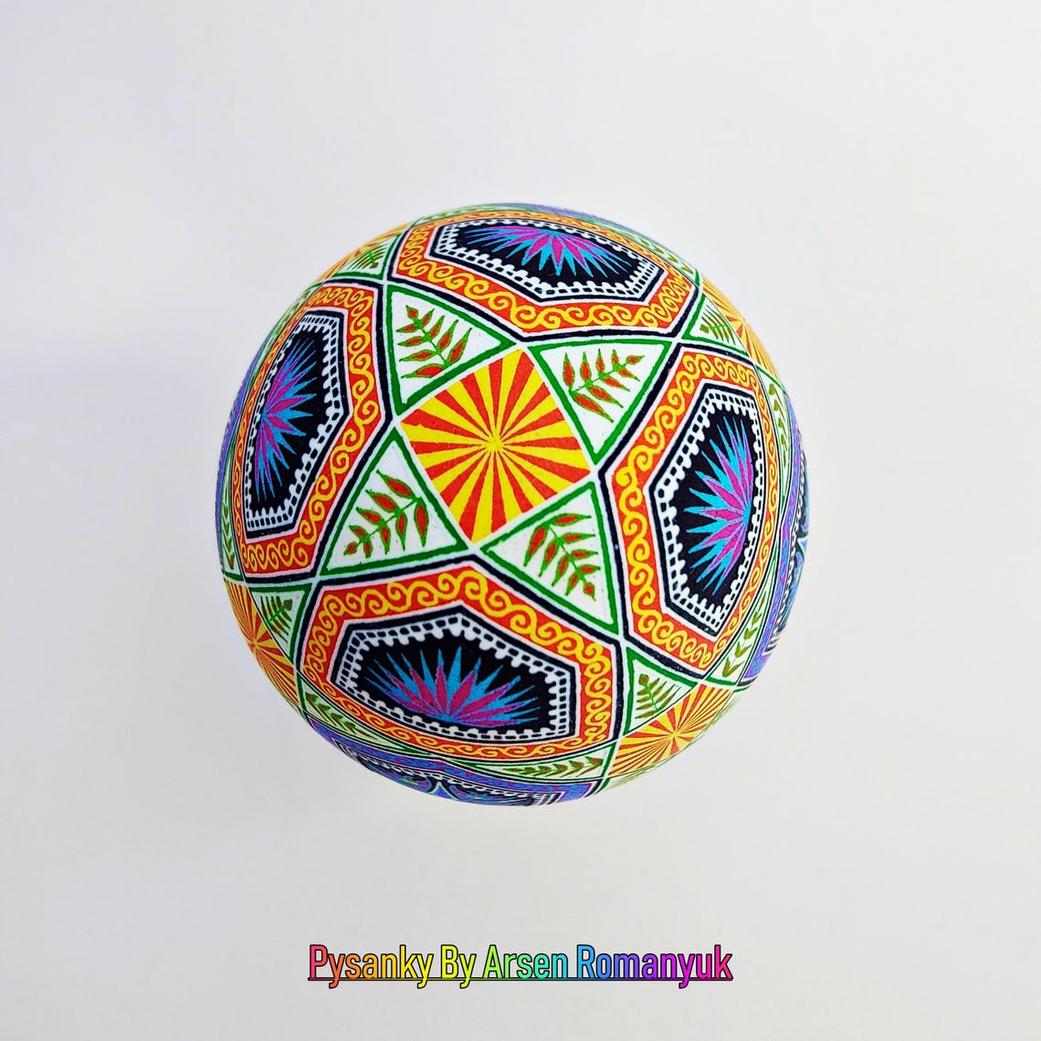 Pysanky Eggs. Ukrainian Pysanka Easter Eggs. Hand Painted Goose Egg ...