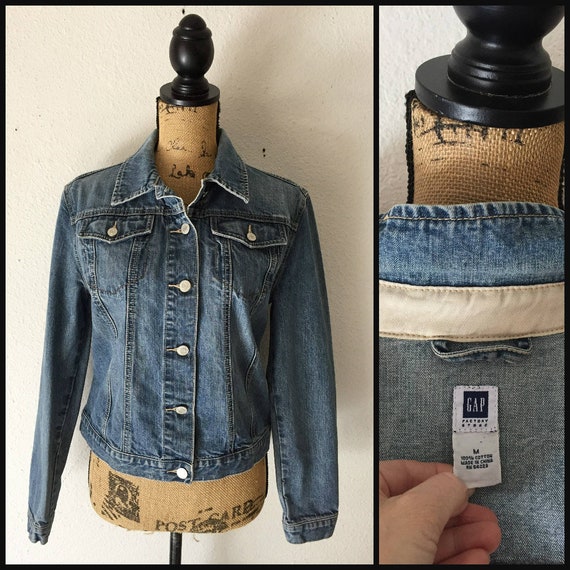 gap blue jean jacket