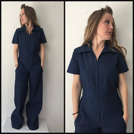 1970 denim jumpsuit