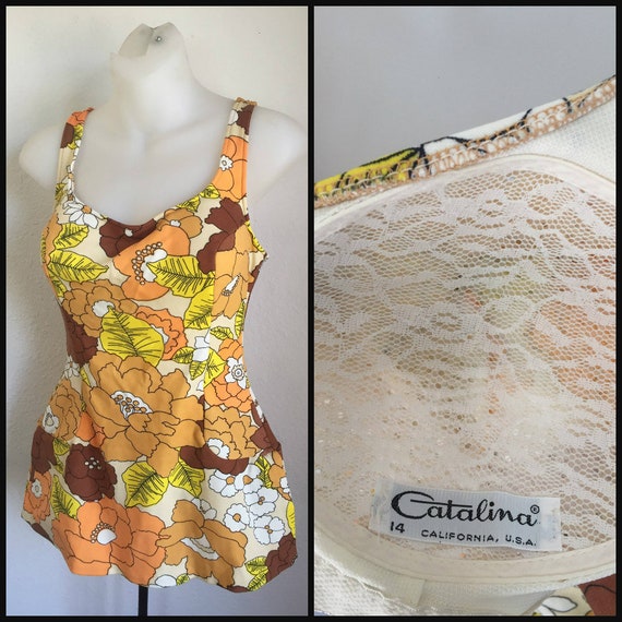 Vintage Catalina Swimsuit - Vintage 1960s Bathing
