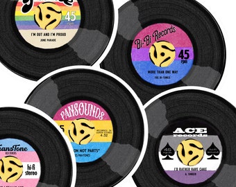 Pride Record Club LGBTQA sticker, weather resistant