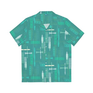 Aqua Breeze Block Hawaiian Shirt