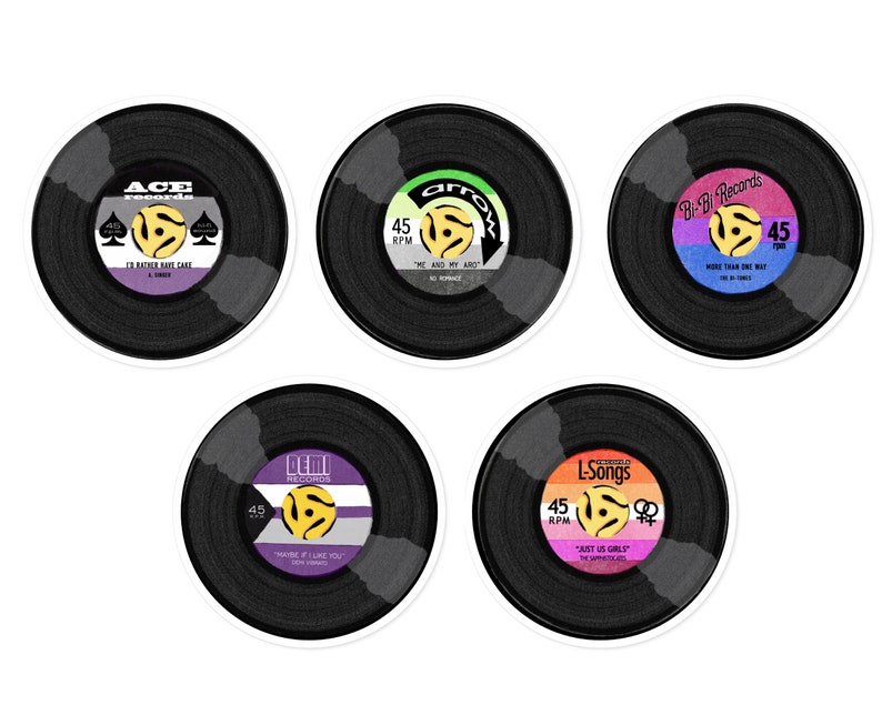 Pride Record Club LGBTQA Sticker, Weather Resistant - Etsy