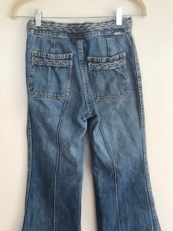 1970s Bottoms Up Bell Bottom Jeans