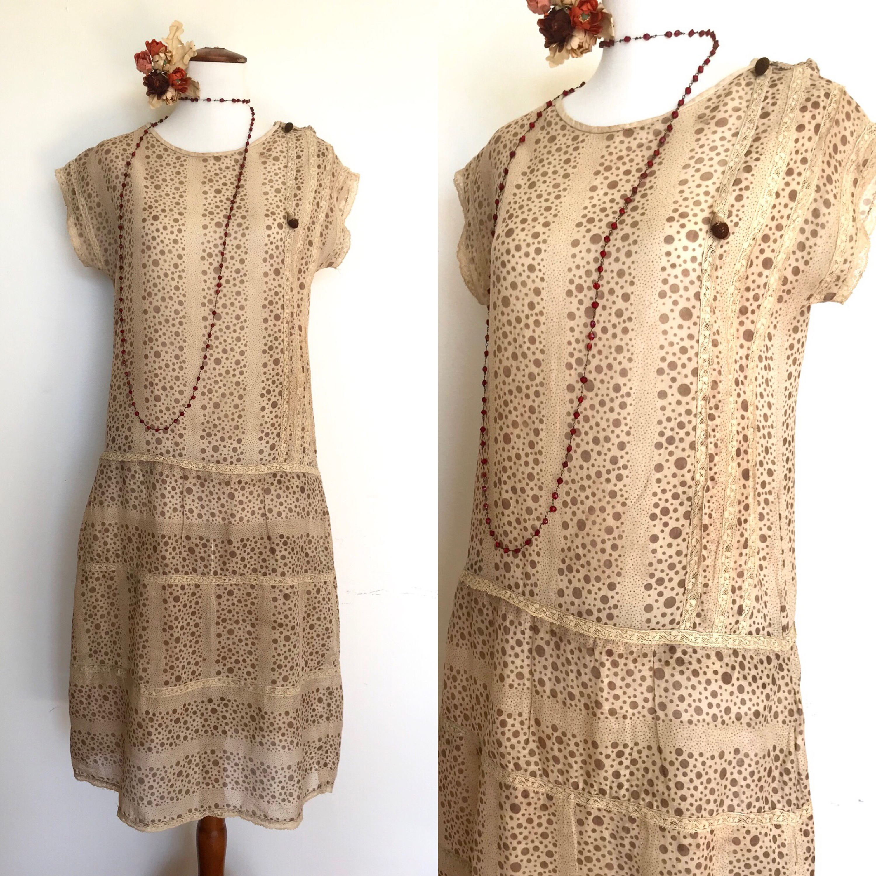 1930s polka dot dress