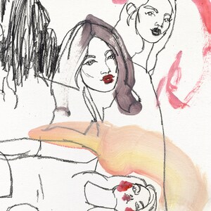 Triplets Original Sketch - 9&quot; x 12&quot;