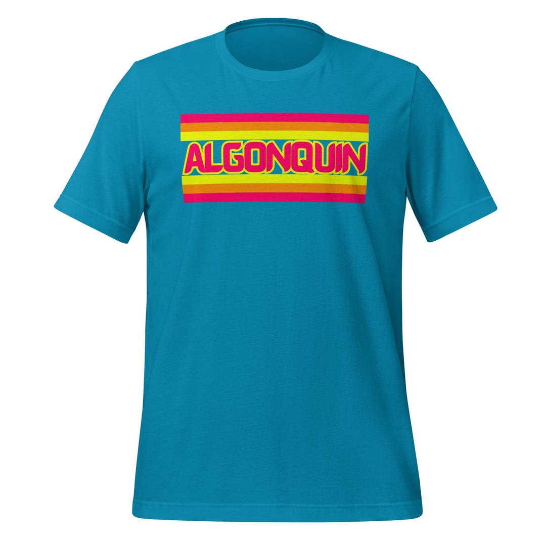 Algonquin Vintage Stripe Retro Look Red Yellow Orange Unisex T 