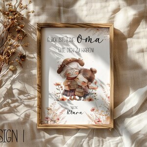 Weihnachtsgeschenk für Großeltern  l Großeltern Geschenk l Personalisierte Poster l Enkel Geschenk l Baby l Kind l Danke l Oma und Opa