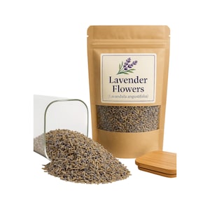 Lavendelblüte | Getrockneter Lavendel Tee | Lavadula angustifolia| Pflanzlich | Locker | Kraut | Frisch Geerntet | Premium-Qualität