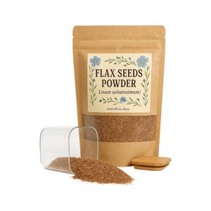 Flax Seed Powder | Linum Usitatissimum | Excellent Source of Fiber | Brown Linseeds | Lin Seeds| Herbal | Loose | Herb