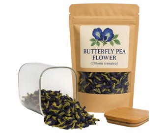 Butterfly Pea Flower  Whole or Powder | Tea |  Clitoria Ternatea| Herbal | Loose | Herb | Fresh Harvested | Premium Quality