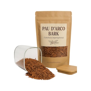 Schorsthee van Pau D'Arco | Lapacho Pau D'Arco Schors | Tabebuia impetiginosa| Kruiden | Los | Kruid | Vers geoogst | Premiumkwaliteit