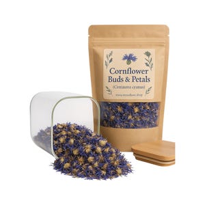 Cornflower  Petals & Buds | Whole Cornflower | Dried Cornflower | Centaurea Cyanus| Herbal | Loose | Herb
