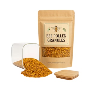 Granuli di polline d'api crudo biologico/Erbe/Sfuso/Erbe aromatiche/Raccolto fresco/Qualità premium