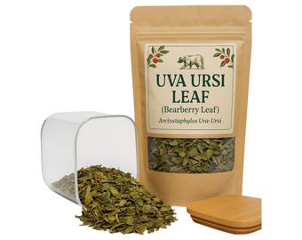 Organic Uva Ursi Leaf C/S (Arctostaphylos) – Cut & Sifted Herb, Relax Remedy