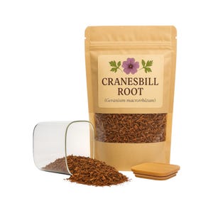 Wild Geranium Root, ( Cranesbill Root ) | Geranium Macrorrhizum| Herbal | Loose | Herb | Fresh Harvested | Premium Quality