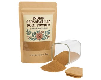 Polvo de zarzaparrilla / Polvo de raíz de zarzaparrilla india (Hemidesmus indicus) / Hierbas / Suelto / Hierba / Cosechado fresco / Calidad premium